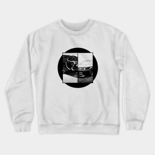 NISSAN SKYLINE GTS R31 Black 'N White 5 Crewneck Sweatshirt